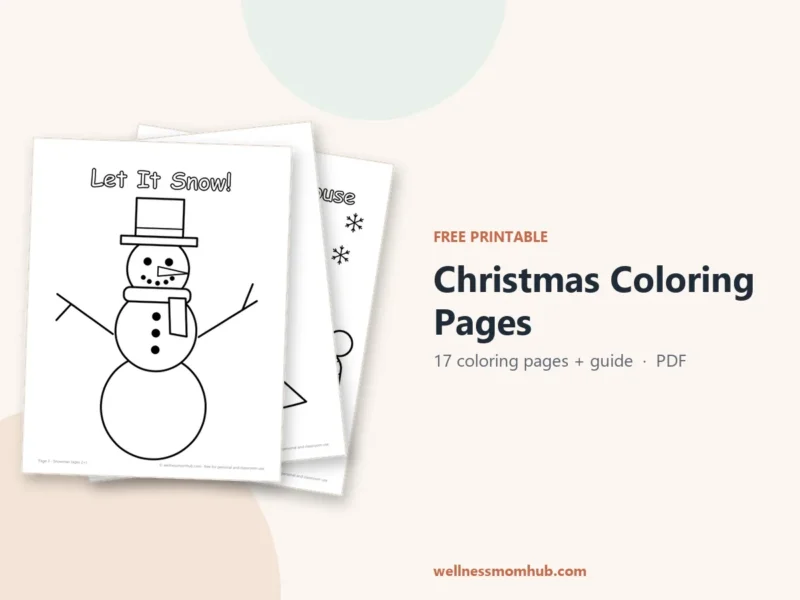 Pages from the free Christmas Coloring Pages printable PDF